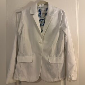 Tommy Bahama White Textured Blazer
